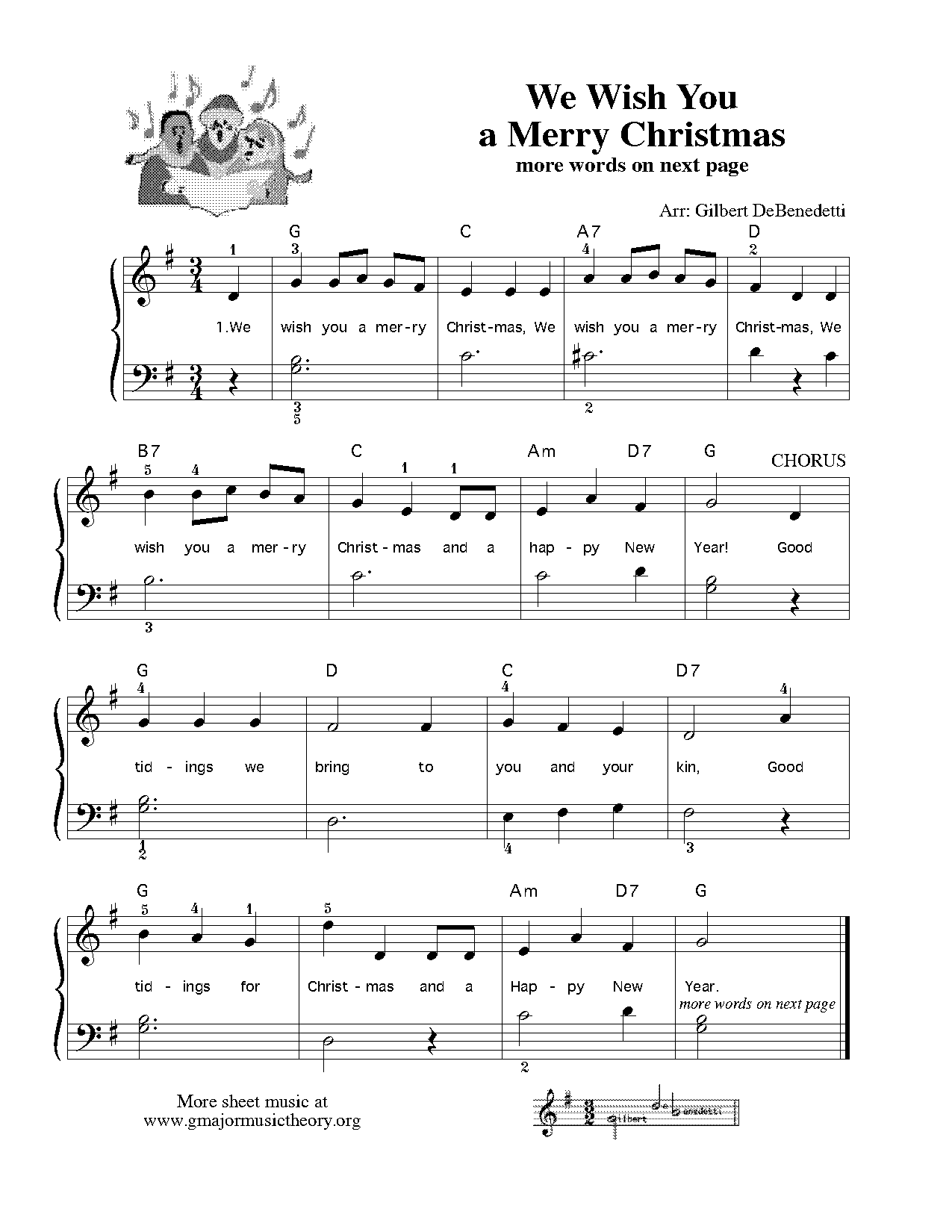 we wish you a merry christmas guitar chords d