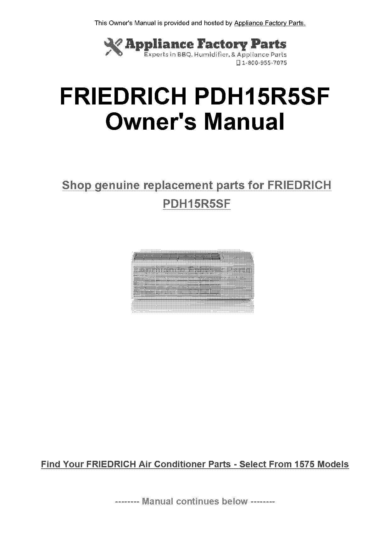 friedrich vertipak engineering manual